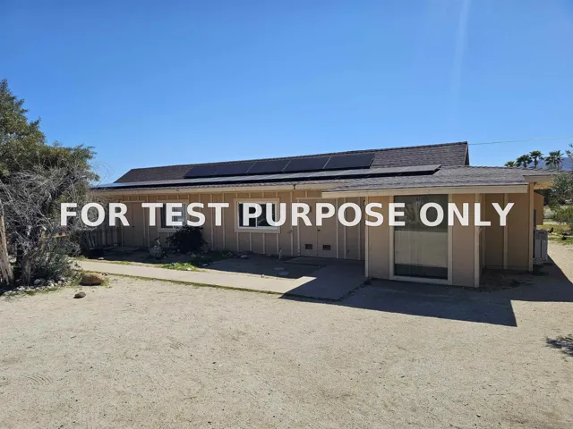 Demo/Test Data 2768 Country Club Rd, Borrego Springs, Ca 92004