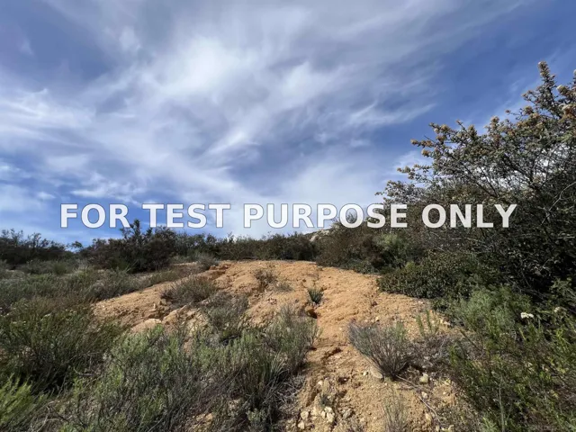 Demo/Test Data 000 Chaparral Way Unit 55, Poway, Ca 92064