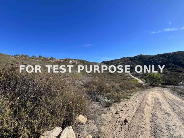 Demo/Test Data 000 Scenic Valley Rd. Unit 10, Ramona, Ca 92065