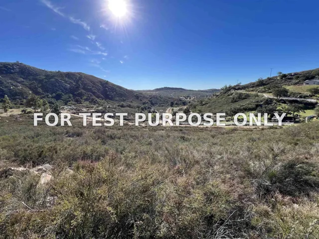 Demo/Test Data 000 Scenic Valley Rd. Unit 10, Ramona, Ca 92065
