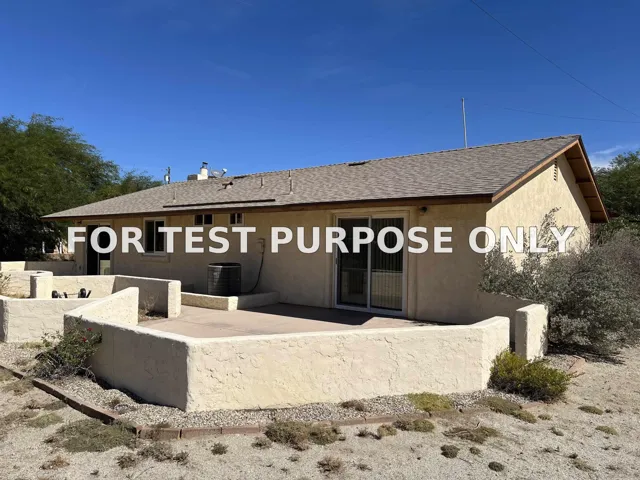 Demo/Test Data 2960 Frying Pan Rd, Borrego Springs, Ca 92004