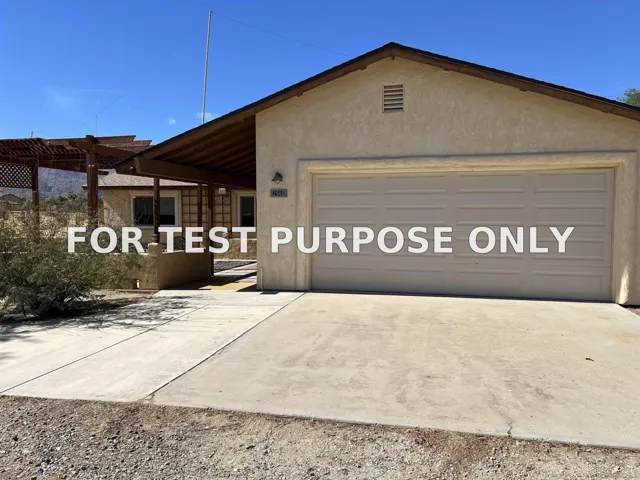 Demo/Test Data 2960 Frying Pan Rd, Borrego Springs, Ca 92004