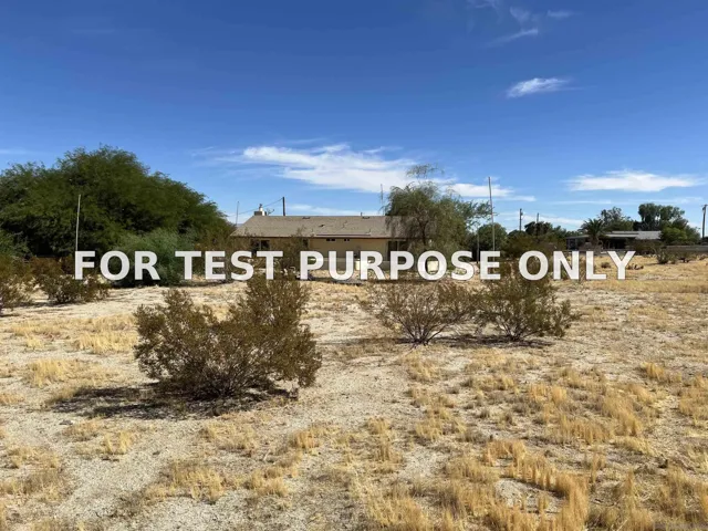 Demo/Test Data 2960 Frying Pan Rd, Borrego Springs, Ca 92004