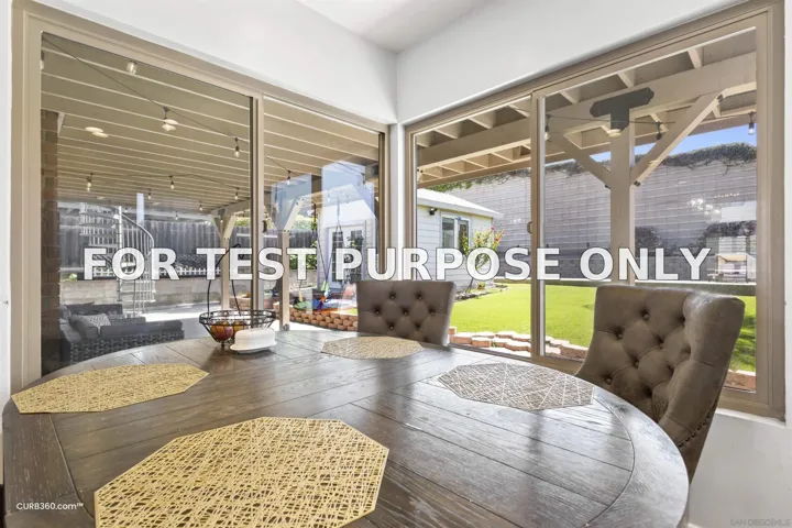 Demo/Test Data 13075 Old West Ave, San Diego, Ca 92129