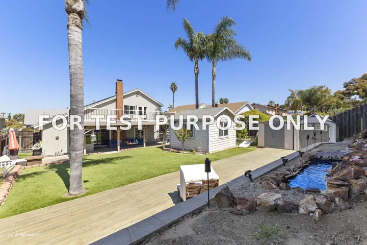 Demo/Test Data 13075 Old West Ave, San Diego, Ca 92129