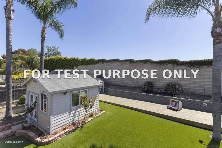 Demo/Test Data 13075 Old West Ave, San Diego, Ca 92129