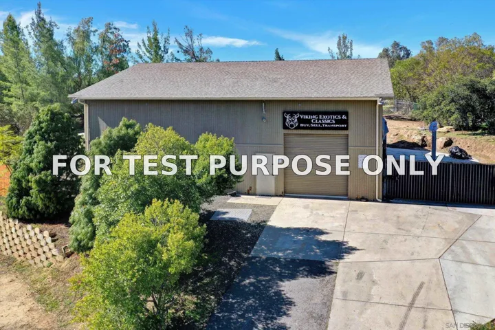 Demo/Test Data 28560 Lilac Rd., Valley Center, Ca 92082
