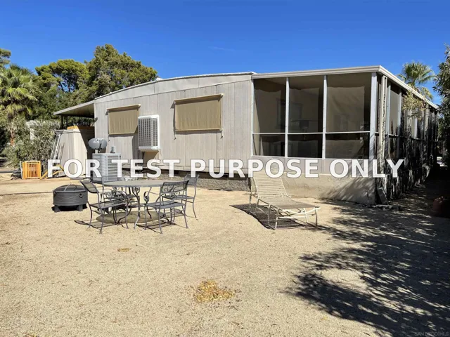 Demo/Test Data 1010 Palm Canyon Dr Unit 111, Borrego Springs, Ca 92004