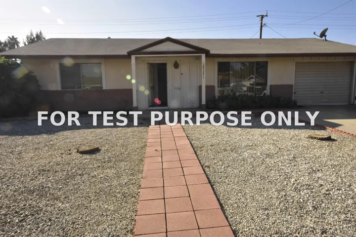 Demo/Test Data 29371 Pebble Beach, Menifee, Ca 92586