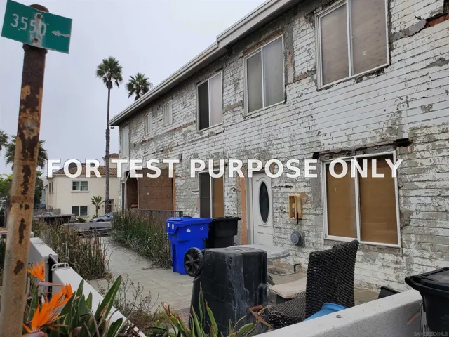 Demo/Test Data 3540 Mission Blvd, San Diego, Ca 92109