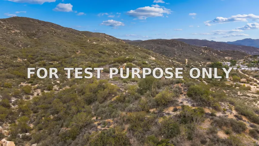 Demo/Test Data 35101 Highway 79, Warner Springs, Ca 92086