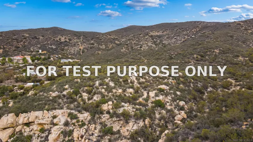 Demo/Test Data 35101 Highway 79, Warner Springs, Ca 92086