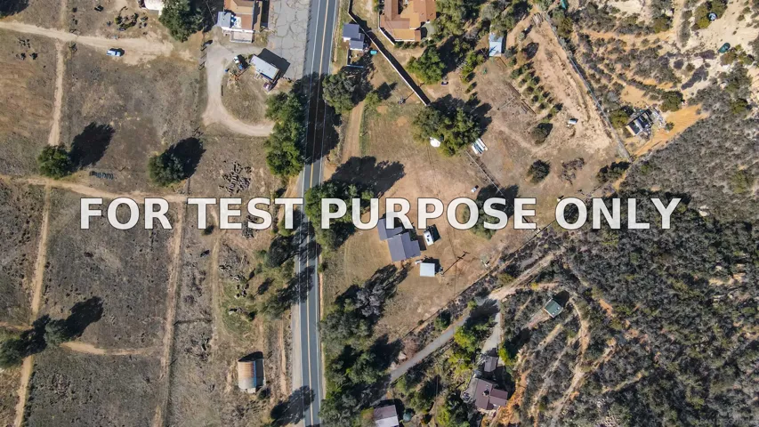 Demo/Test Data 35101 Highway 79, Warner Springs, Ca 92086