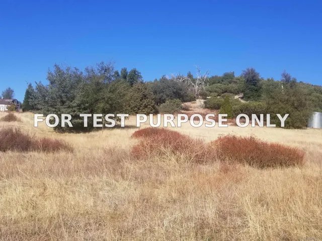 Demo/Test Data 15.49 Ac Engineers Road Unit 290-141-40-00, Julian, Ca 92036