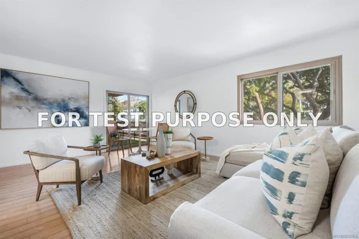 Demo/Test Data 2636 Worden St Unit 117, San Diego, Ca 92110