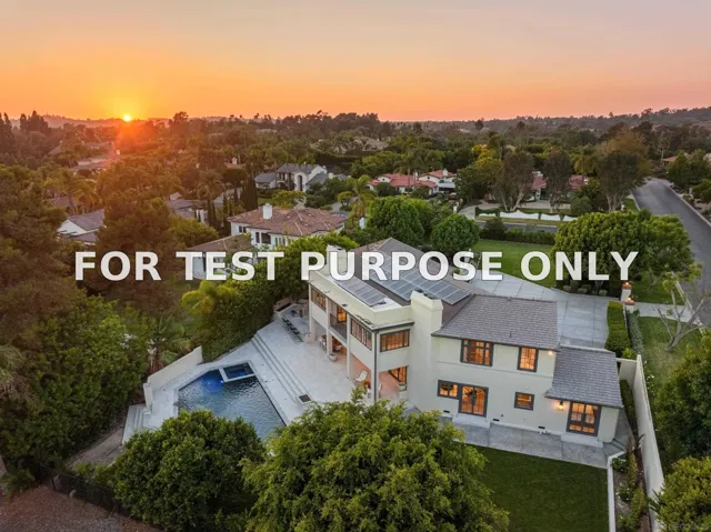 Demo/Test Data 17617 Circa Del Norte, Rancho Santa Fe, Ca 92067