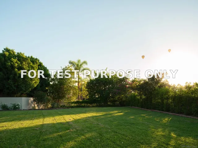 Demo/Test Data 17617 Circa Del Norte, Rancho Santa Fe, Ca 92067