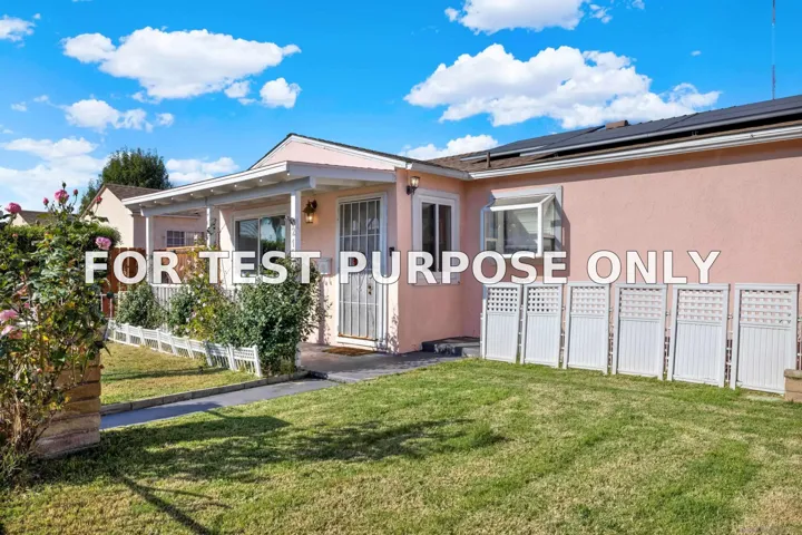 Demo/Test Data 2152 54th, San Diego, Ca 92105