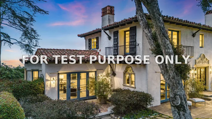 Demo/Test Data 1205 Muirlands Dr, La Jolla, Ca 92037