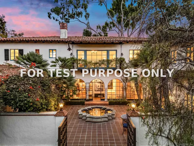 Demo/Test Data 1205 Muirlands Dr, La Jolla, Ca 92037