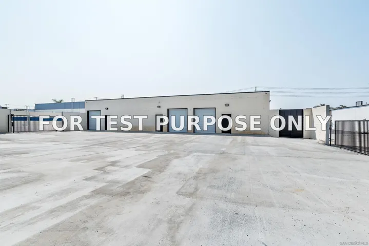 Demo/Test Data 8020 Ronson Rd. Ste B, San Diego, Ca 92111