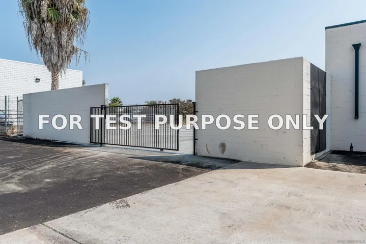 Demo/Test Data 8020 Ronson Rd. Ste B, San Diego, Ca 92111