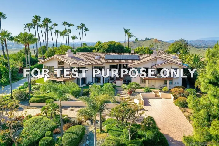 Demo/Test Data 13114 Polvera Avenue, San Diego, Ca 92128