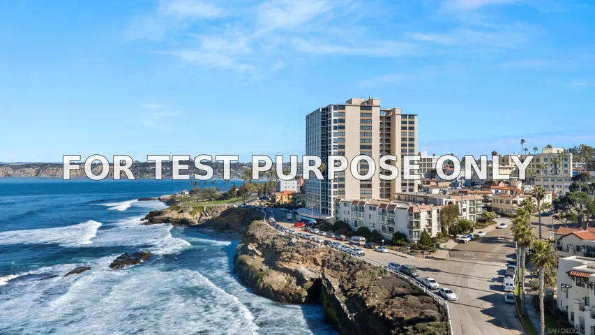 Demo/Test Data 909 Coast Blvd Unit 21, La Jolla, Ca 92037