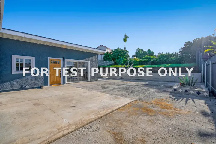 Demo/Test Data 124 Jamul Ave, Chula Vista, Ca 91911