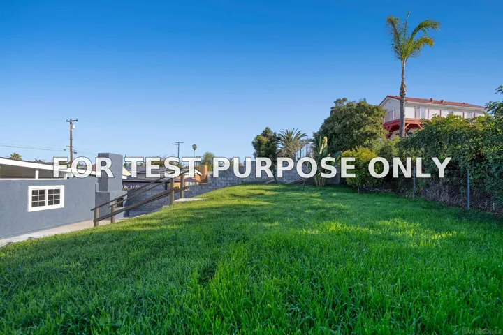 Demo/Test Data 124 Jamul Ave, Chula Vista, Ca 91911