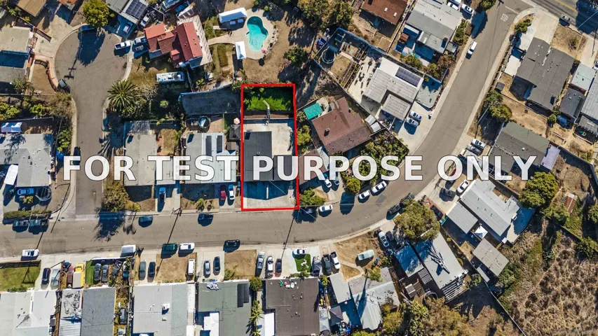 Demo/Test Data 124 Jamul Ave, Chula Vista, Ca 91911