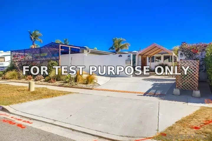 Demo/Test Data 5841 Stresemann, San Diego, Ca 92122