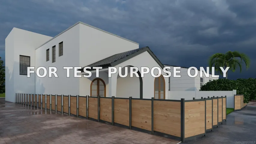 Demo/Test Data 1209 Lincoln Ave, San Diego, Ca 92103