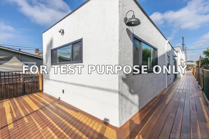 Demo/Test Data 1209 Lincoln Ave, San Diego, Ca 92103