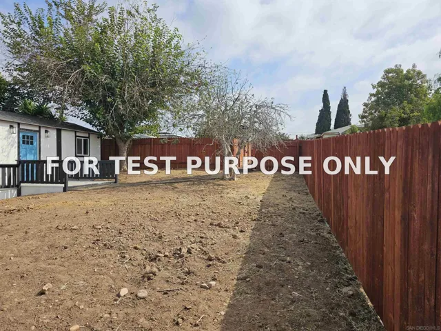 Demo/Test Data 1846 Klauber Avenue, San Diego, Ca 92114