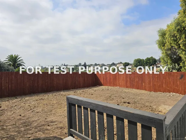 Demo/Test Data 1846 Klauber Avenue, San Diego, Ca 92114