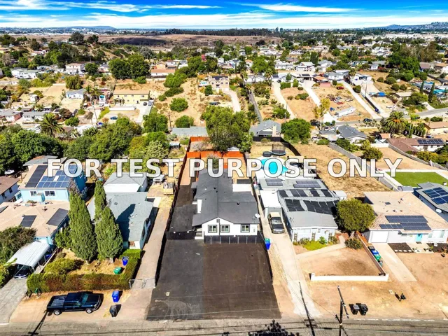 Demo/Test Data 1846 Klauber Avenue, San Diego, Ca 92114
