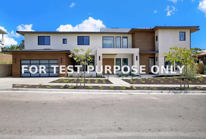 Demo/Test Data 5108 Gordon Ln, San Diego, Ca 92109