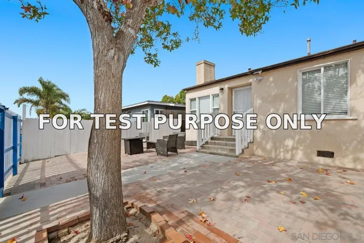 Demo/Test Data 4420-26 Mentone St, San Diego, Ca 92107