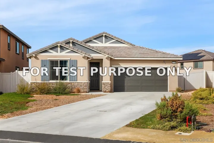 Demo/Test Data 27920 Autumn Ct, Valley Center, Ca 92082