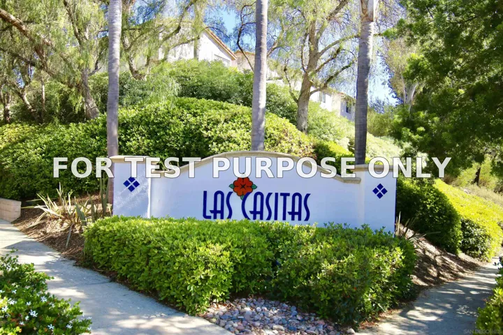 Demo/Test Data 11681 Compass Point Drive North Unit 7, San Diego, Ca 92126