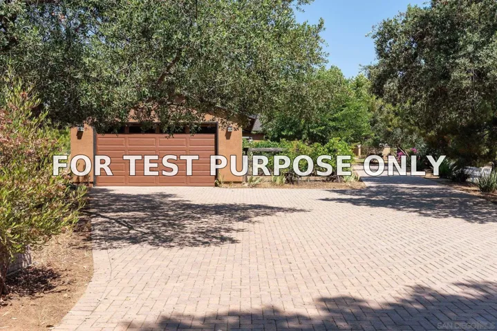 Demo/Test Data 25041 Oakana Rd, Ramona, Ca 92065