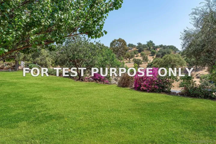 Demo/Test Data 25041 Oakana Rd, Ramona, Ca 92065