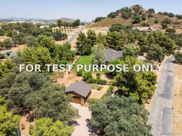 Demo/Test Data 25041 Oakana Rd, Ramona, Ca 92065