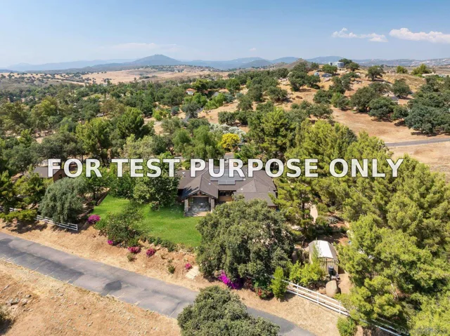 Demo/Test Data 25041 Oakana Rd, Ramona, Ca 92065