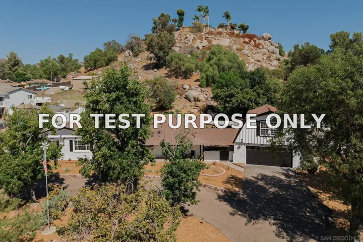 Demo/Test Data 1704 Balanced Rock Ln, El Cajon, Ca 92019