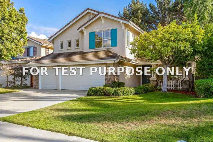Demo/Test Data 3383 Avenida Nieve, Carlsbad, Ca 92009