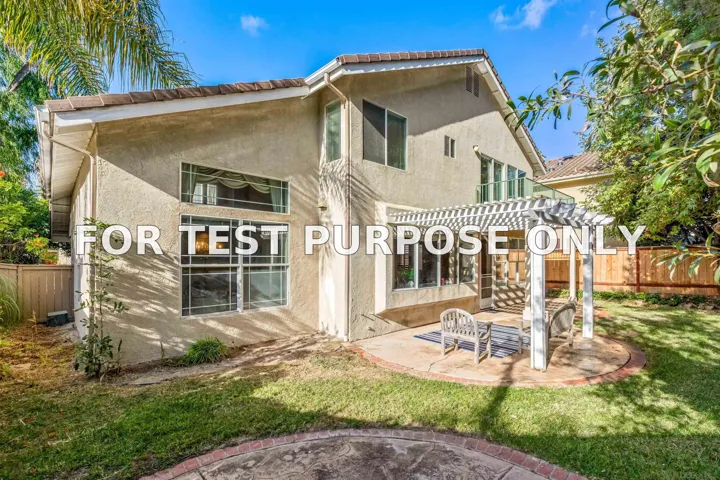 Demo/Test Data 3383 Avenida Nieve, Carlsbad, Ca 92009