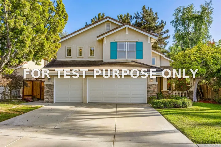 Demo/Test Data 3383 Avenida Nieve, Carlsbad, Ca 92009