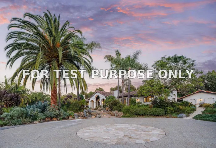 Demo/Test Data 4763 El Mirlo, Rancho Santa Fe, Ca 92067